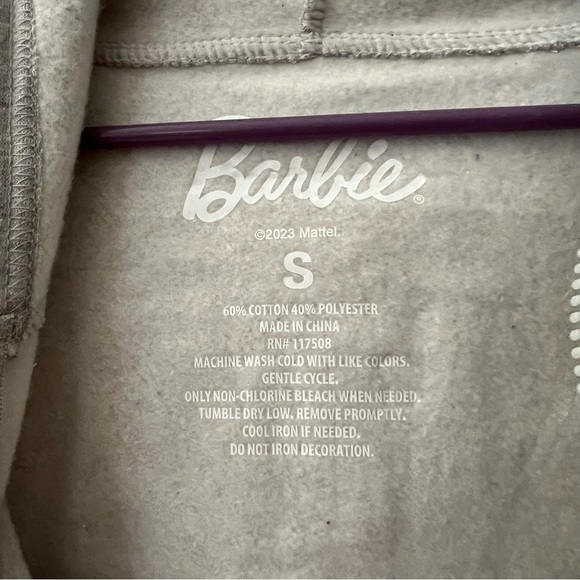 NWT Barbie Grey Zipper Jacket - Picture 4 of 4